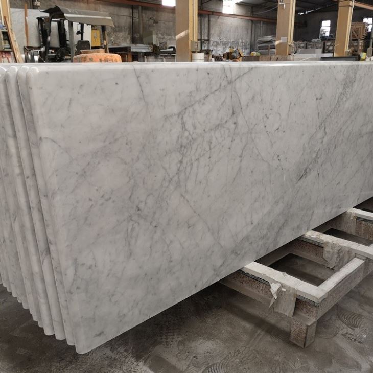 Carrara White Marble Kitchen Countertop (5) Carrara White Marble Kitchen Countertop (5)