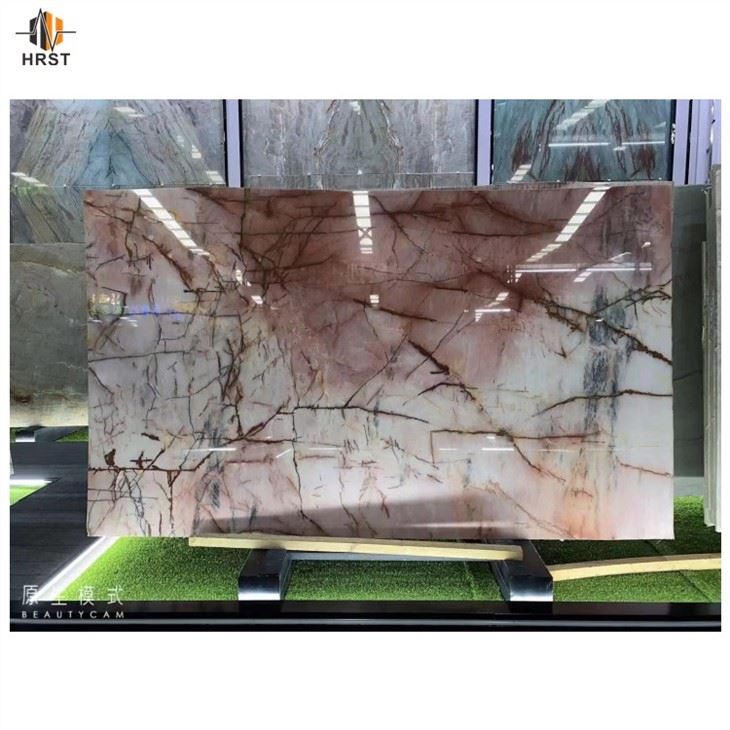 Cristallo Pink Quartzite Table