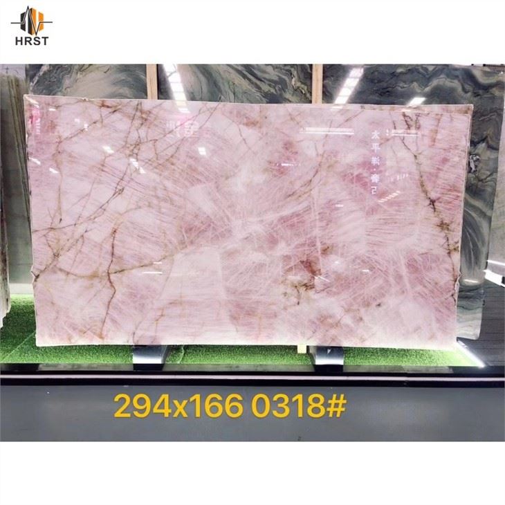 Cristallo Pink Quartzite Table
